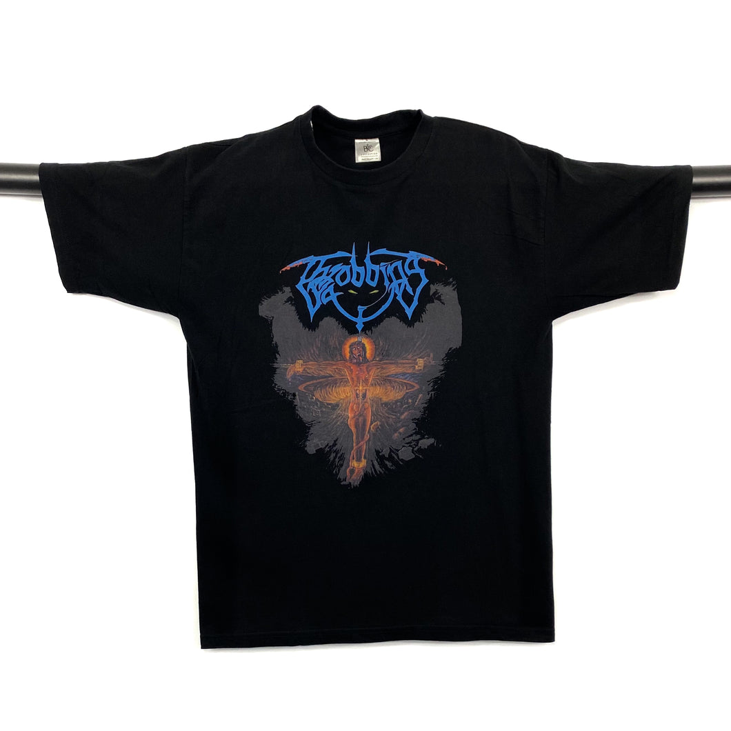 THROBBING PAIN Graphic Logo Spellout Thrash Death Metal Band T-Shirt
