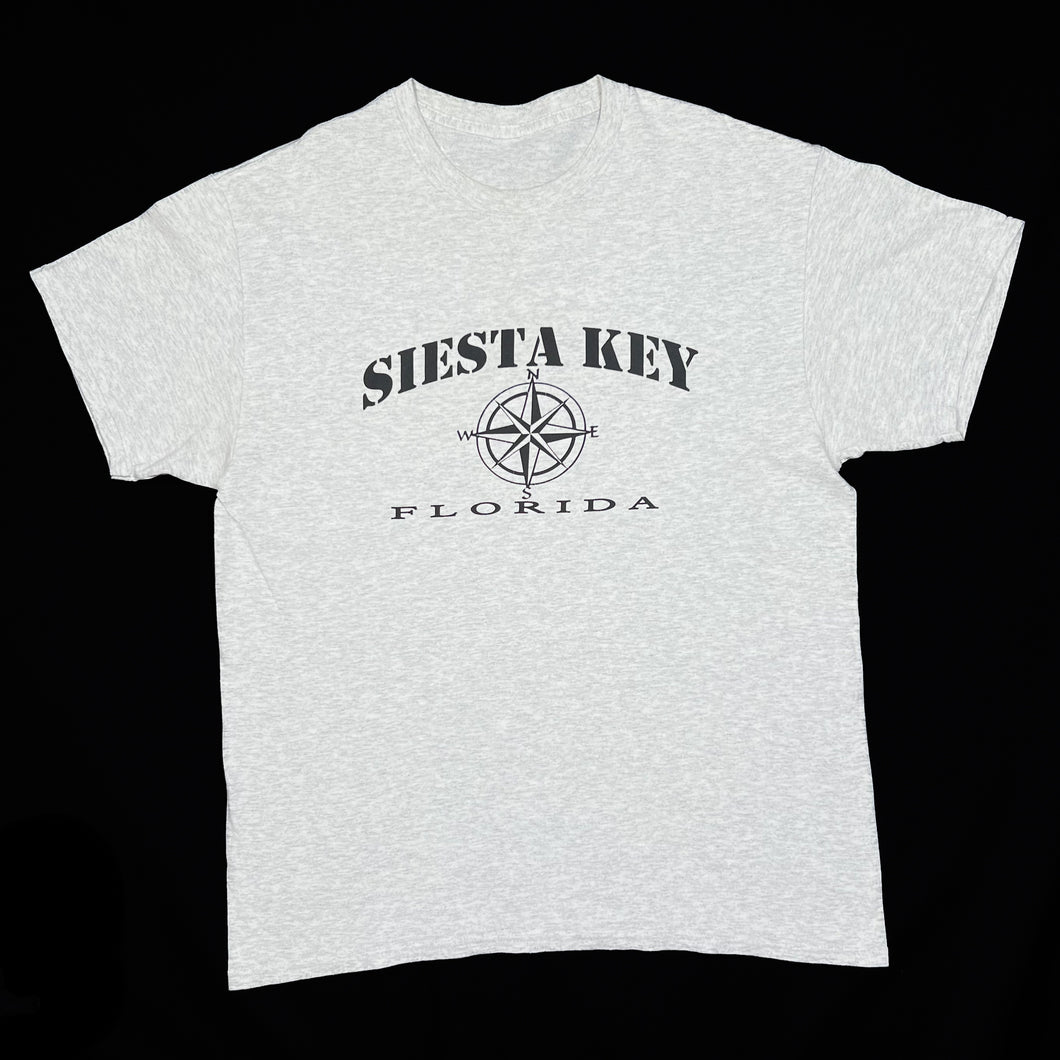 SIESTA KEY “Florida” Compass Souvenir Spellout Graphic T-Shirt