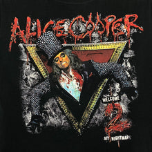 Load image into Gallery viewer, ALICE COOPER “Welcome 2 My Nightmare” Heavy Glam Metal Shock Rock Band T-Shirt
