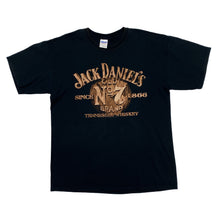 Load image into Gallery viewer, JACK DANIELS (2008) “Tennessee Whiskey” Drinks Promo Spellout Graphic T-Shirt
