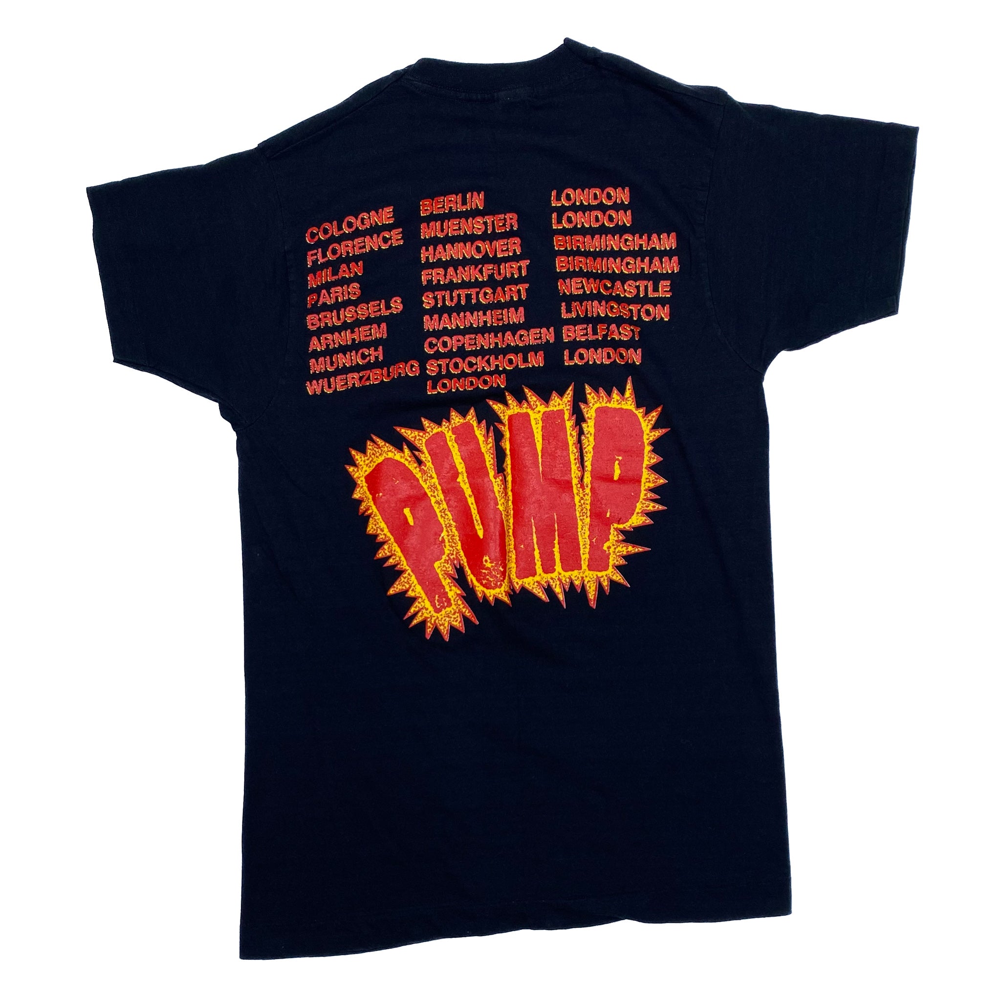 PUMP 】 AEROSMITH TEE Pump World Tour 1990 T-Shirt - Aerosmith