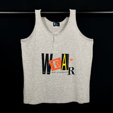 Load image into Gallery viewer, WEIMER “The First T-Shirt In The Country” Abstract Graphic Button Vest Top
