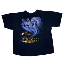 Load image into Gallery viewer, REDWOOD Native American Wolf Chieftain Wildlife Nature Graphic T-Shirt
