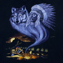 Load image into Gallery viewer, REDWOOD Native American Wolf Chieftain Wildlife Nature Graphic T-Shirt
