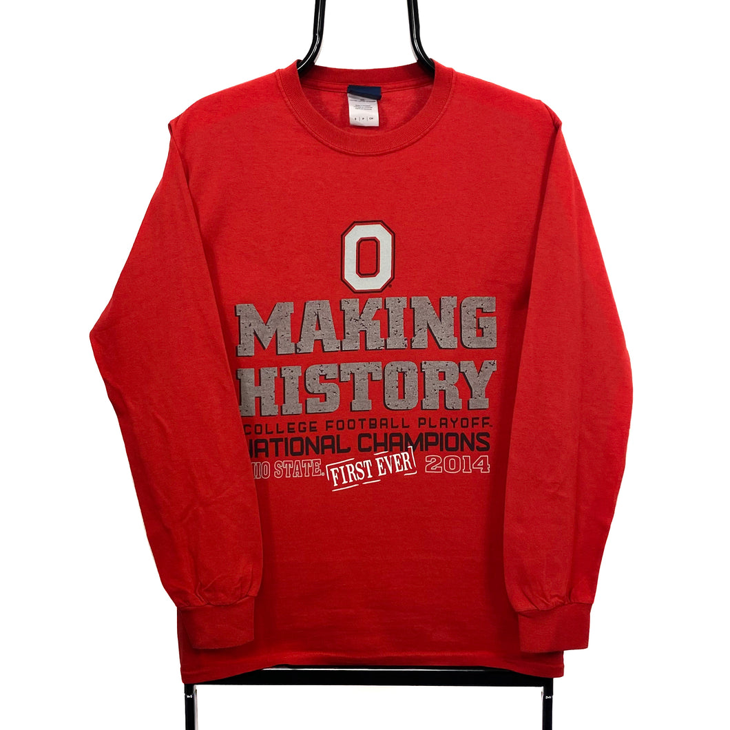 NCAA OHIO STATE BUCKEYES “Making History” College Football Long Sleeve T-Shirt
