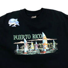 Load image into Gallery viewer, Hanes PUERTO RICO Nautical Boat Whale Spellout Souvenir Graphic T-Shirt
