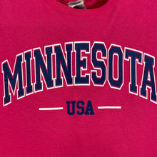 Load image into Gallery viewer, Delta MINNESOTA USA Souvenir Graphic Spellout Long Sleeve T-Shirt
