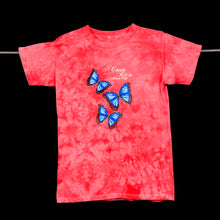 Load image into Gallery viewer, COSTA RICA “Pura Vida” Butterfly Souvenir Graphic Spellout Tie Dye T-Shirt
