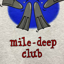 Load image into Gallery viewer, JOIN THE MILE-DEEP CLUB Cartoon Diving Souvenir Graphic Spellout T-Shirt
