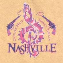 Load image into Gallery viewer, NASHVILLE “Country Music Honky Tonkin” Souvenir Spellout Graphic T-Shirt
