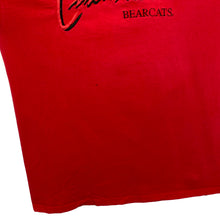 Load image into Gallery viewer, Crable NCAA CINCINNATI BEARCATS College Embroidered Spellout Graphic T-Shirt
