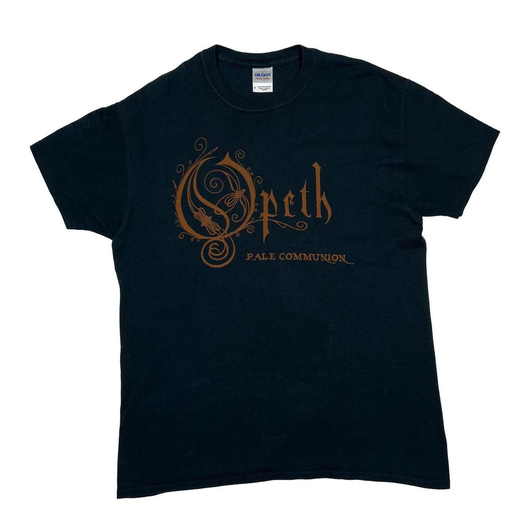 OPETH “Pale Communion” Graphic Spellout Progressive Death Heavy Metal Band T-Shirt