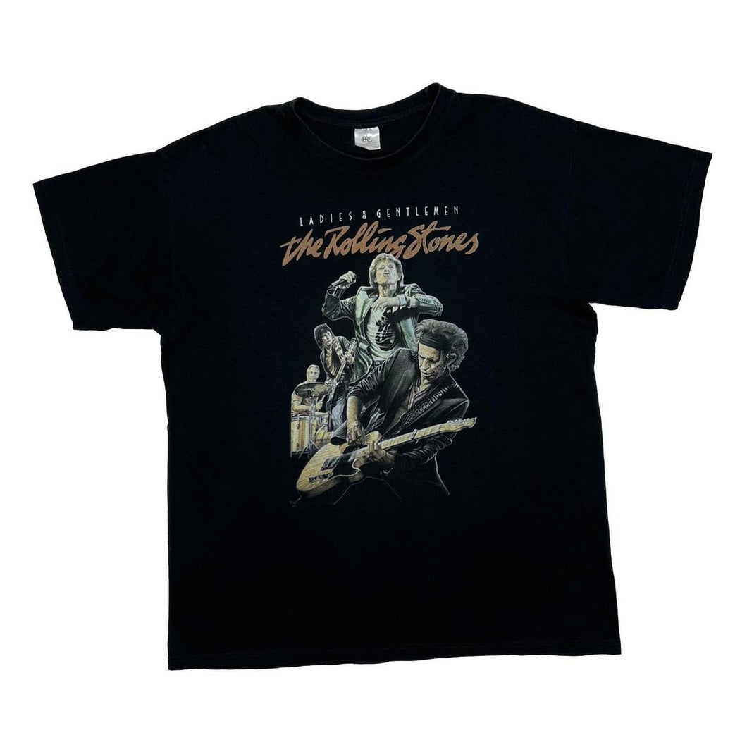THE ROLLING STONES “Ladies & Gentlemen” Graphic Spellout Rock Music Band T-Shirt