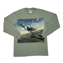 Load image into Gallery viewer, Vintage Hanes Beefy (1997) ALBERTA AVIATION MUSEUM “Spitfire” Long Sleeve T-Shirt
