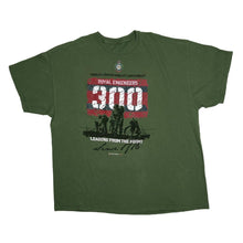 Load image into Gallery viewer, ROYAL ENGINEERS 300 “Leading From the Front” Spellout Graphic Military Army T-Shirt
