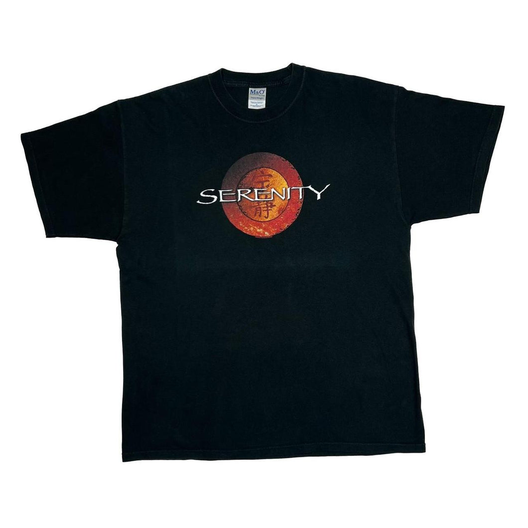 Early 00’s SERENITY Firefly Sci-Fi TV Show Movie Spellout Graphic T-Shirt