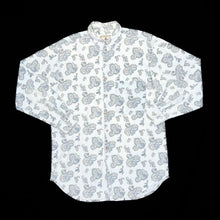 Load image into Gallery viewer, Vintage 90’s CHAMBRAY DENIM Paisley Patterned Long Sleeve Cotton Shirt
