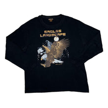 Load image into Gallery viewer, ATLAS FOR MEN “Eagles Landscape” Nature Wildlife Spellout Graphic Long Sleeve T-Shirt
