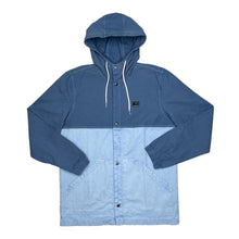 Load image into Gallery viewer, QUIKSILVER “Faded Denim” Natural Dyed Organic Cotton Hooded Windbreaker Jacket
