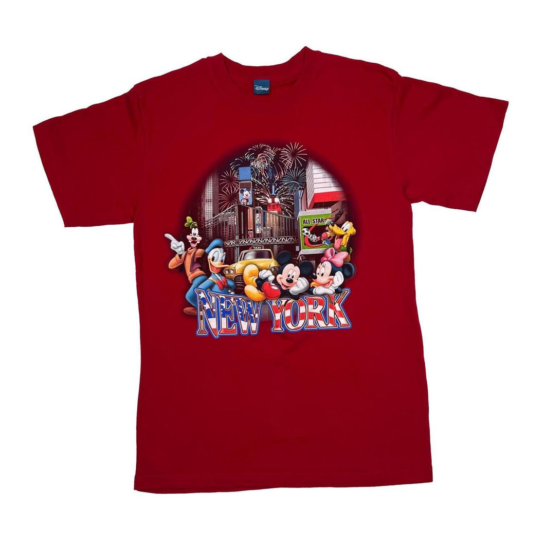 DISNEY “New York” Souvenir Character Spellout Graphic T-Shirt