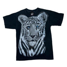 Load image into Gallery viewer, Vintage 90’s TRINITY PRODUCTS White Siberian Tiger Animal Wildlife Graphic T-Shirt

