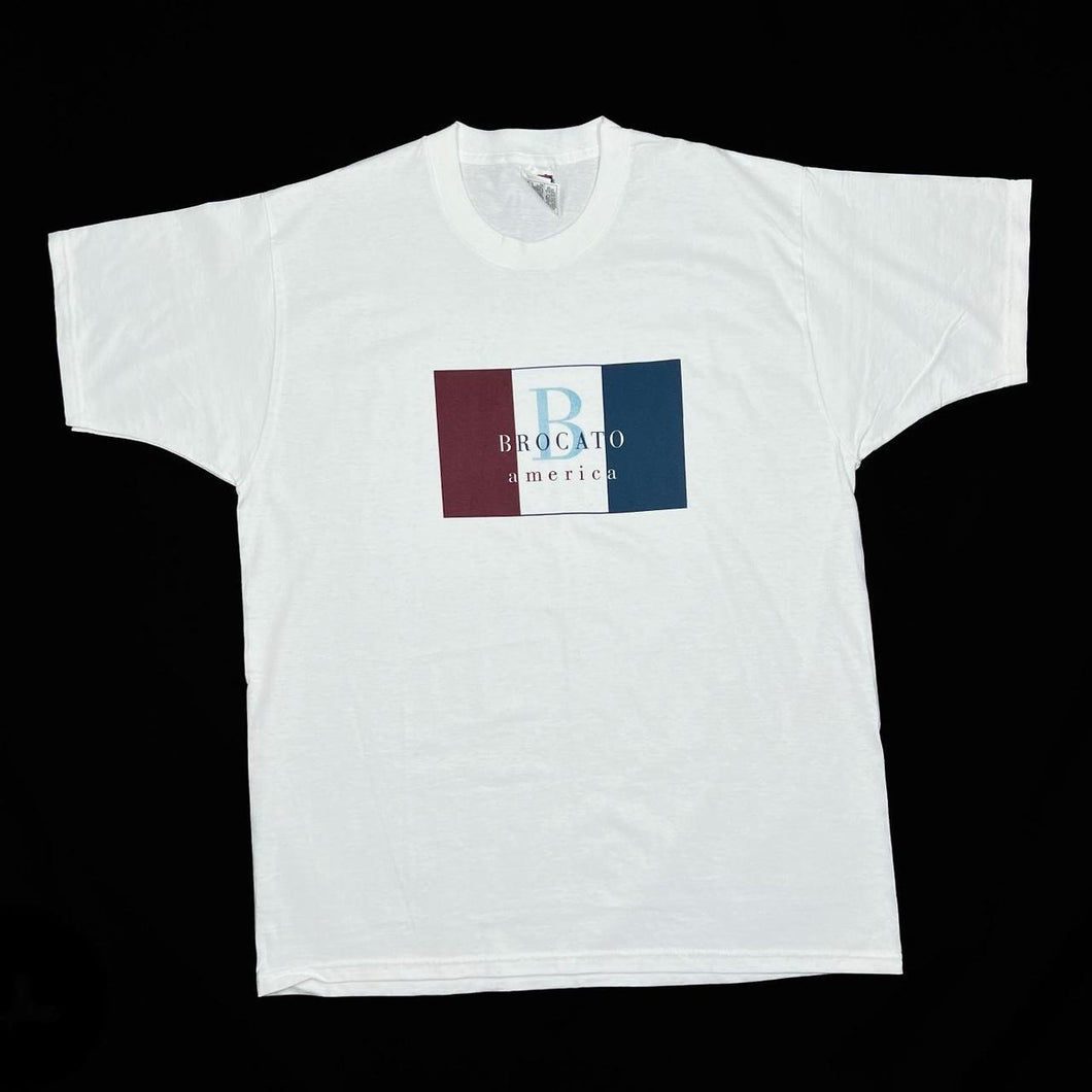 Vintage 90’s BROCATO “America” Hair Care Product Promo Spellout Graphic T-Shirt
