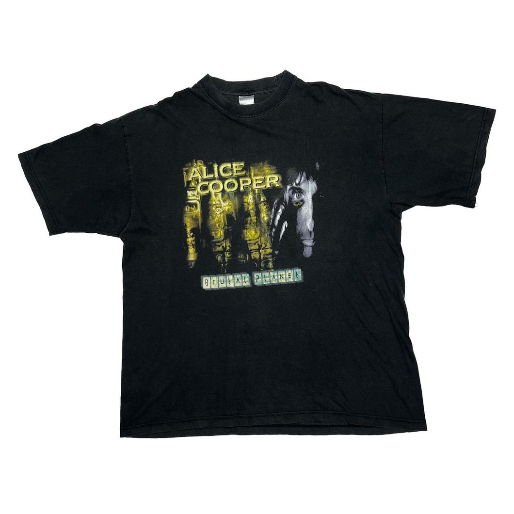Vintage ALICE COOPER (2000) “Brutal Planet” Glam Shock Hard Rock Band Tour T-Shirt