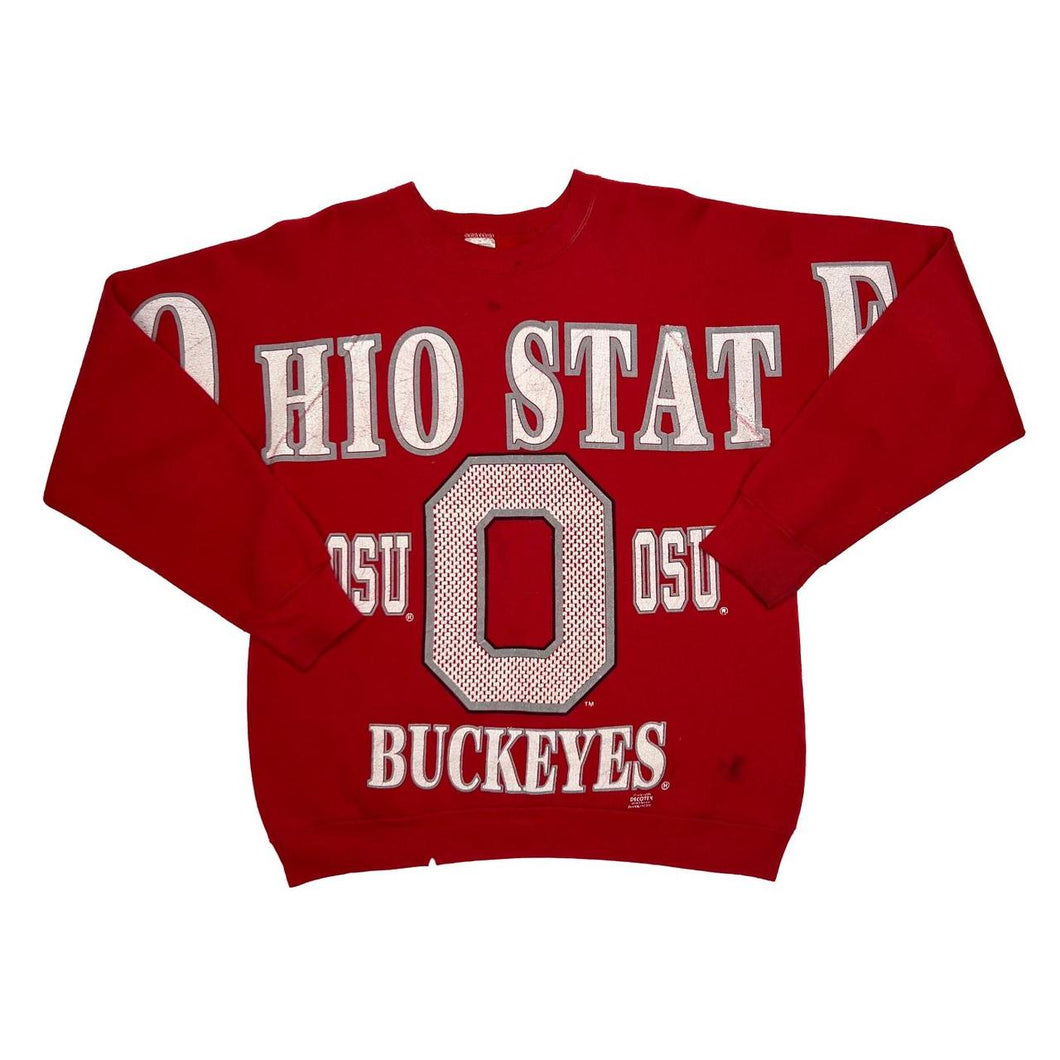 Vintage 90’s NCAA OHIO STATE BUCKEYES College Shoulder Graphic Crewneck Sweatshirt