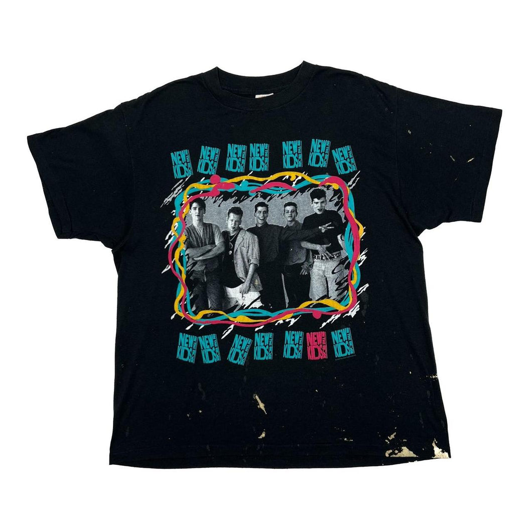 Vintage NEW KIDS ON THE BLOCK (1989) “On Tour” Pop Boyband Single Stitch T-Shirt