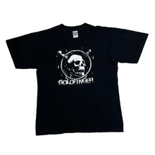 Load image into Gallery viewer, Early 00’s GOLDFINGER Skull Logo Spellout Graphic Ska Pop Punk Band T-Shirt
