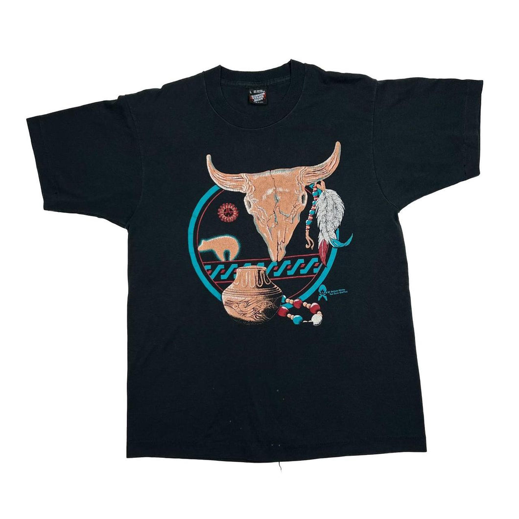 Vintage Screen Stars (1991) TWO GUNS Native American Graphic Single Stitch T-Shirt