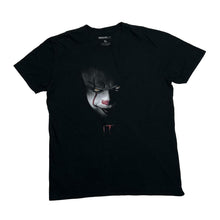 Load image into Gallery viewer, Absolute Cult IT Stephen King Pennywise Clown Horror Movie Spellout Graphic T-Shirt
