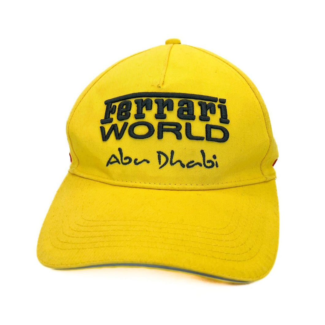 Early 00’s FERRARI WORLD “Abu Dhabi” Motorsports Embroidered Souvenir Baseball Cap