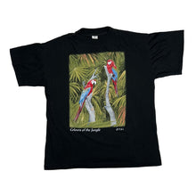 Load image into Gallery viewer, Vintage 90’s COLOURS OF THE JUNGLE Parrot Rainforest Wildlife Souvenir Graphic T-Shirt
