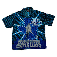 Load image into Gallery viewer, NHL TORONTO MAPLE LEAFS Ice Hockey All-Over Print Open Collar Polyester Shirt
