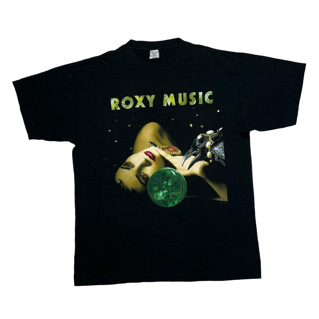 Vintage ROXY MUSIC (2001) “Best Of” Greatest Hits Bryan Ferry Band T-Shirt