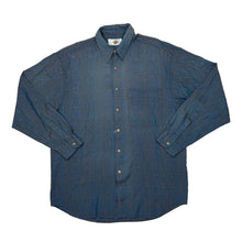 Load image into Gallery viewer, Vintage 90’s NEW WORLD Crazy Abstract Patterned Long Sleeve Polyester Shirt
