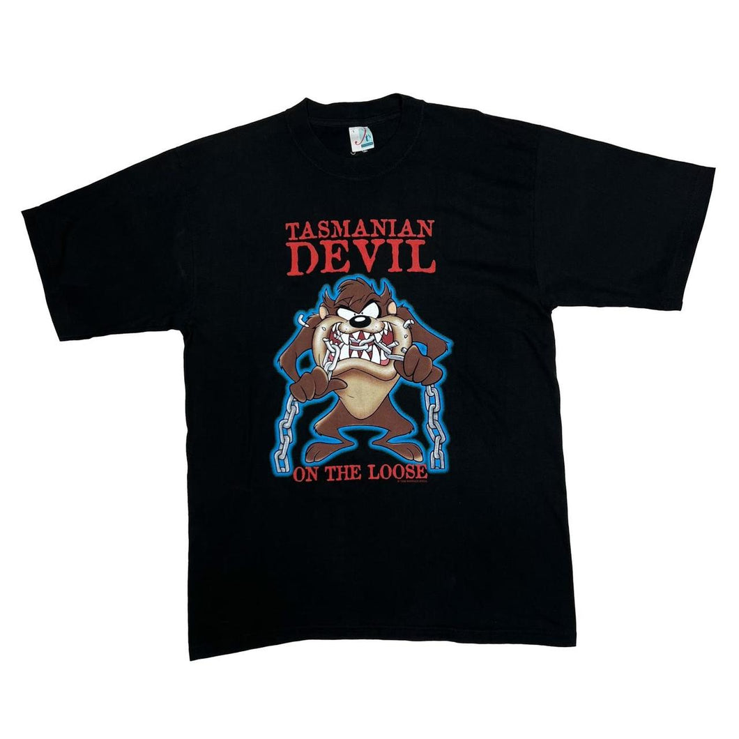 Vintage Looney Tunes (1996) TASMANIAN DEVIL “On The Loose” Graphic T-Shirt
