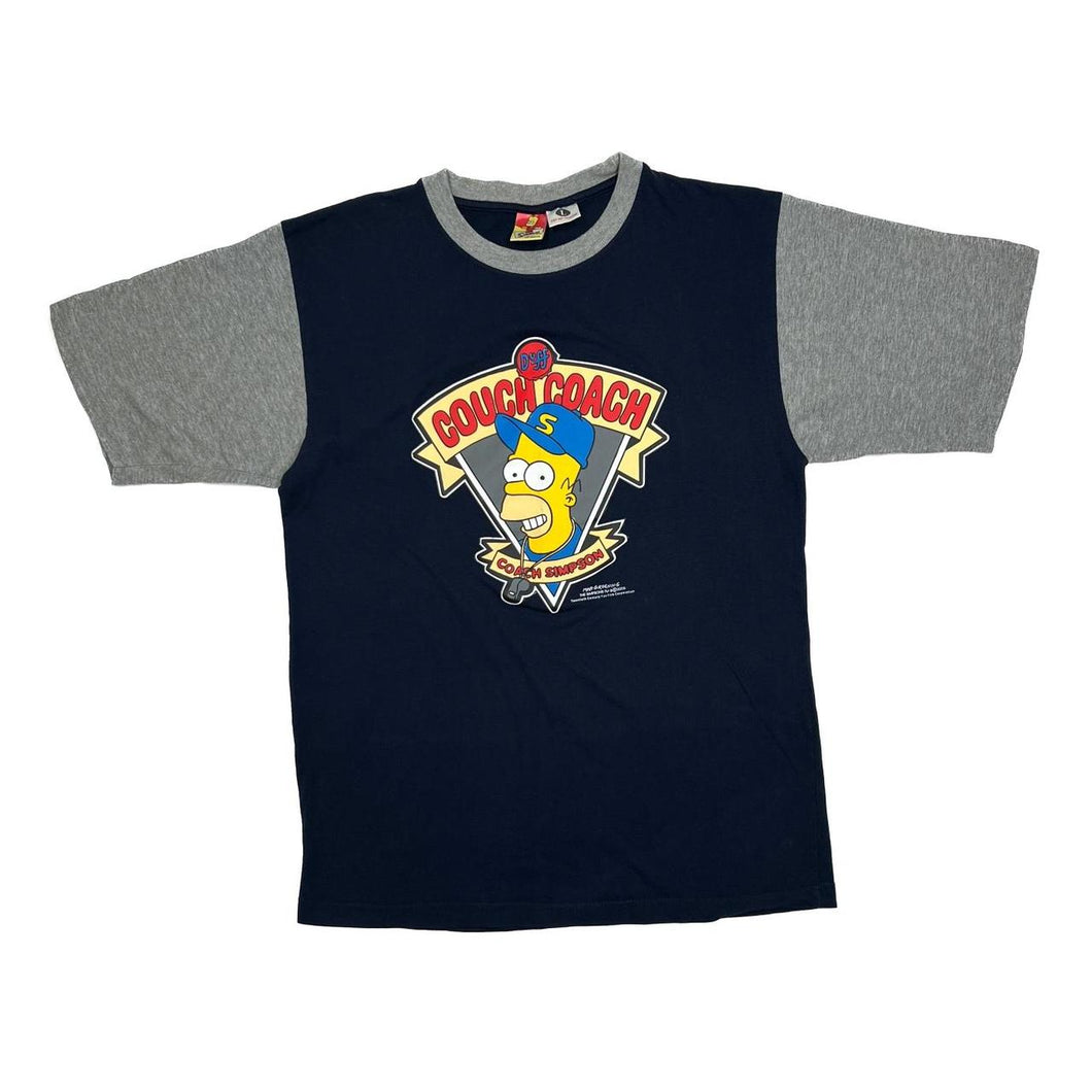 THE SIMPSONS (2005) “Couch Coach” Homer Simpson TV Show Graphic Raglan T-Shirt