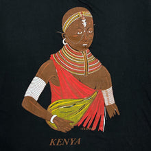 Load image into Gallery viewer, Vintage 90’s KENYA Kenyan Tribesman Souvenir Spellout Graphic T-Shirt

