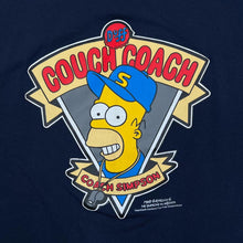 Load image into Gallery viewer, THE SIMPSONS (2005) “Couch Coach” Homer Simpson TV Show Graphic Raglan T-Shirt
