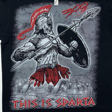 Load image into Gallery viewer, 300 “THIS IS SPARTA” Historical Greek Roman Persian Empire Movie Graphic T-Shirt
