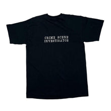 Load image into Gallery viewer, C.S.I. FORENSICS “Miami Florida” Embroidered Souvenir Logo Spellout Graphic T-Shirt
