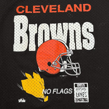 Load image into Gallery viewer, Vintage Team NFL (1993) CLEVELAND BROWNS “No Flags” Spellout  Graphic Mesh Football Jersey
