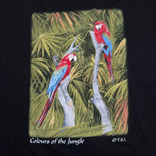 Load image into Gallery viewer, Vintage 90’s COLOURS OF THE JUNGLE Parrot Rainforest Wildlife Souvenir Graphic T-Shirt
