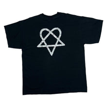 Load image into Gallery viewer, Vintage HIM Spellout Heartagram Graphic Gothic Rock Heavy Metal Band T-Shirt
