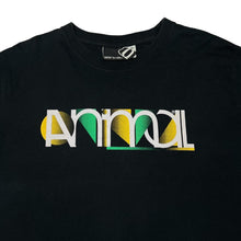 Load image into Gallery viewer, Early 00’s ANIMAL Logo Spellout Skater Surfer Graphic T-Shirt
