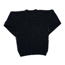 Load image into Gallery viewer, Vintage 80’s Grandad Checked Crewneck Wool Knit Sweater Jumper

