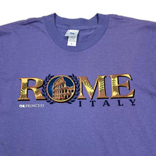 Load image into Gallery viewer, Vintage Princess Cruises ROME ITALY Souvenir Spellout Graphic T-Shirt
