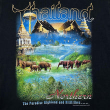 Load image into Gallery viewer, Early 00’s Joligolf “THAILAND” Elephant Wildlife Souvenir Spellout Graphic T-Shirt

